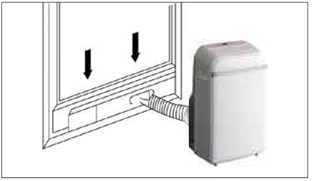 Instalación climatizador portatil